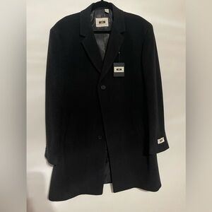 Joseph Abboud Men’s NWT Pea Coat Charcoal‎ Gray Wool Cashmere Size 46R